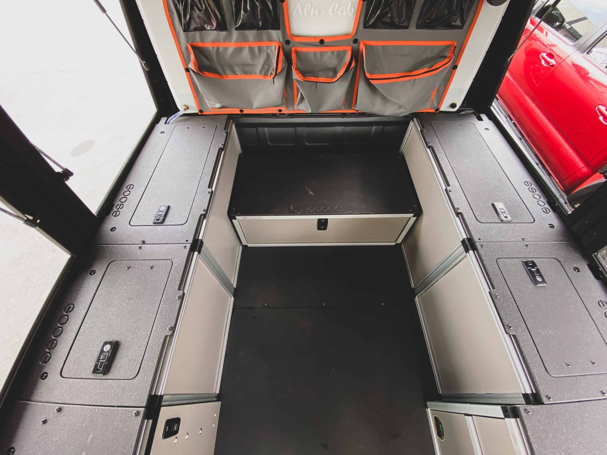 Alu-Cab Alu-Cabin Canopy Camper - Toyota Tundra 2022-Present 3rd Gen. - Front Utility Module - 6'5" Bed