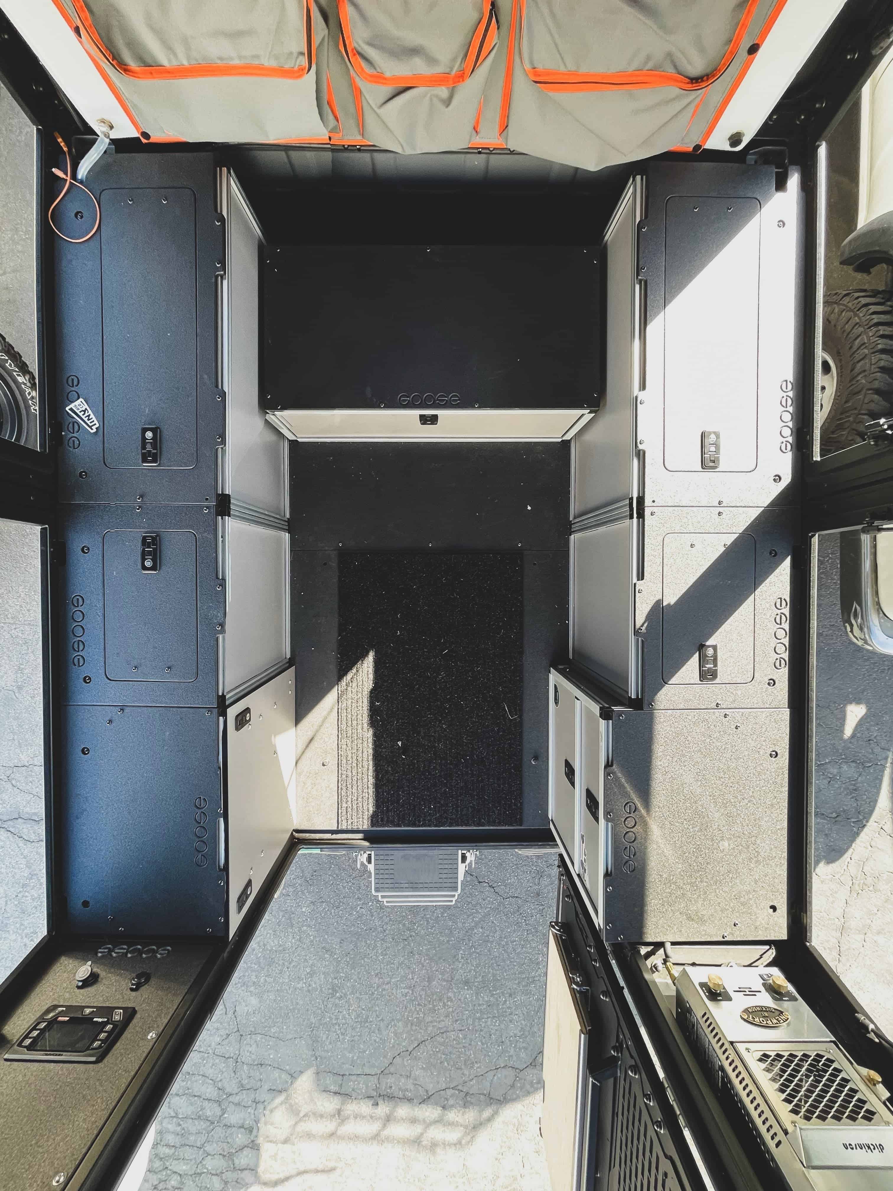 Alu-Cab Alu-Cabin Canopy Camper - Toyota Tundra 2022-Present 3rd Gen. - Middle Utility Module - 6'5" Bed