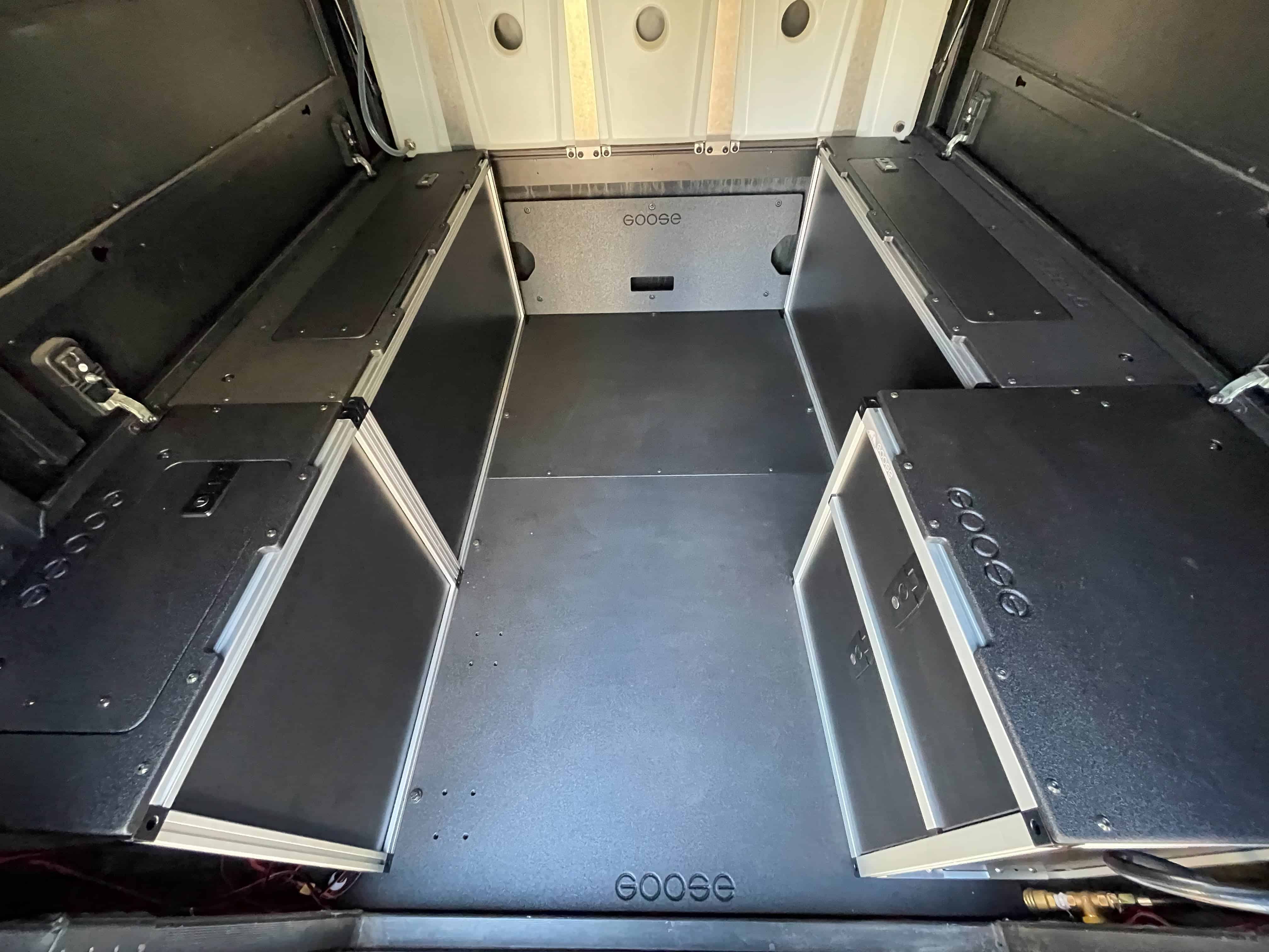 Alu-Cab Canopy Camper V2 - Toyota Tacoma 2005-Present 2nd & 3rd Gen. - Front Utility Module - 6' Bed