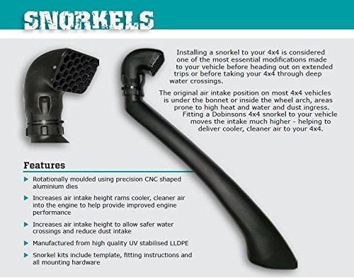 Dobinsons 4x4 Snorkel Kit for Nissan Navara Frontier D40 R51 Pathfinder 2.5L Turbo Diesel(SN45-3397)