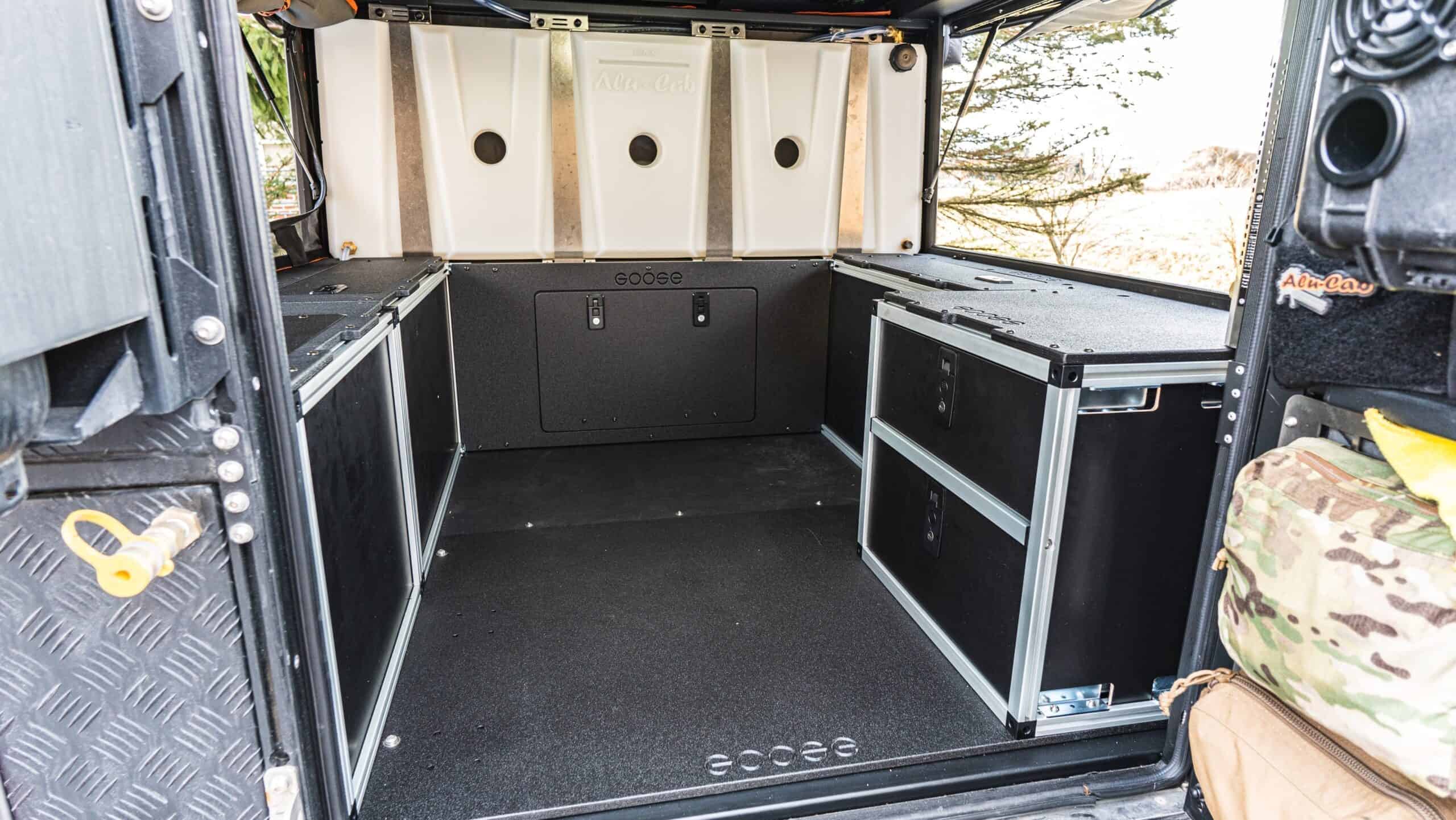 Alu-Cab Canopy Camper V2 - Ford Ranger 2019-Present 4th Gen. - Rear Double Drawer Module - 5' Bed