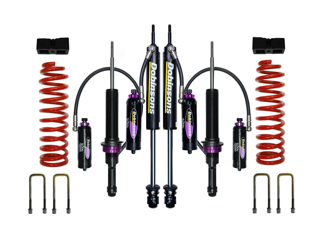 Dobinsons 2.0" to 3.0" MRR 3-Way Adjustable Lift Kit for Toyota Hilux Revo Dual Cab 2015 and on with Quick Ride Rear
