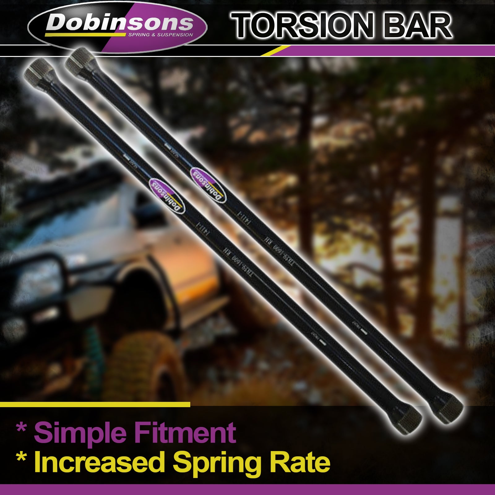 Dobinsons Torsion Bar set for Nissan Pathfinder 1987-1995(TB45-1458)