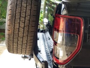 REAR BAR FORD RANGER PX 2011+ WITH SINGLE WHEEL CARRIER & DUAL JERRY CAN HOLDER