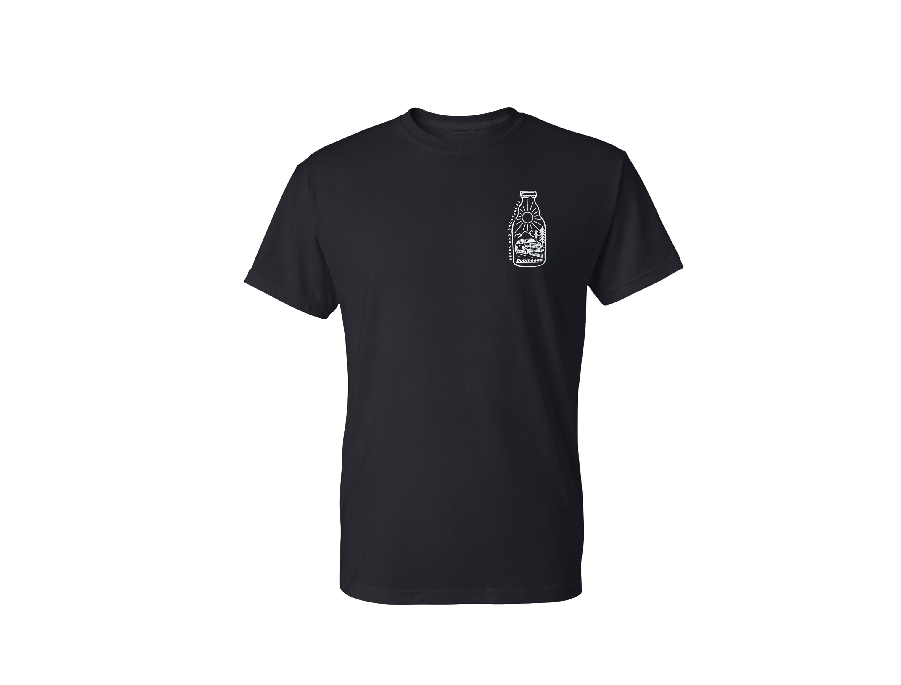 Dobinsons Beers and Backtracks Black / 200 Series Land Cruiser T-Shirt (PG00-2315)
